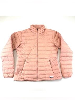 MEC Pink womens puffer coat Large Down filled Quilted lightweight packable
